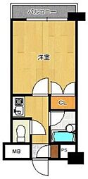 キャンパスシティ箱崎 1Kの間取図画像