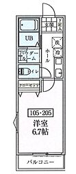 Esta大塚 1Kの間取図画像