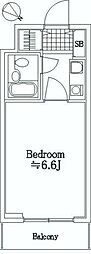 ライオンズマンション雪ケ谷 1Kの間取図画像