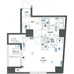 リガーレ本所吾妻橋 1Kの間取図画像