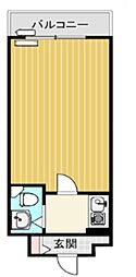 ライオンズマンション相模原第7 1Kの間取図画像
