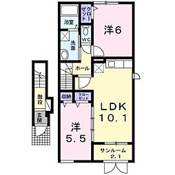 間取図画像 2LDK