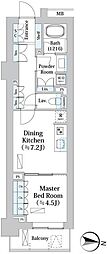PARKHOMES文京小石川HillTerrace 1DKの間取図画像