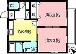 間取図画像 2DK