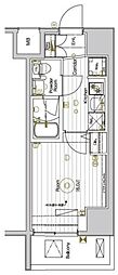 グランヴァンプレミアム川口 1Kの間取図画像