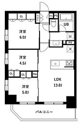 アーバンパーク立石 3階3LDKの間取り