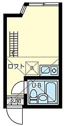 センターヴィレッジ藤崎 ワンルームの間取図画像