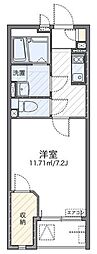 レオネクストシャイン 2階1Kの間取り