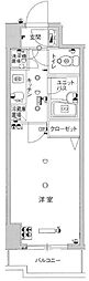 スカイコート森下 1Kの間取図画像