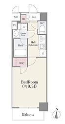 フェールメゾン菊川 1Kの間取図画像