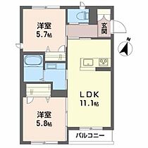 ベレオ五輪 305 ｜ 宮城県仙台市宮城野区五輪２丁目4-3（賃貸マンション2LDK・3階・51.00㎡） その2