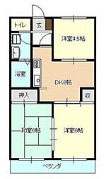 KODAヒルズ新小岩 3DKの間取図画像