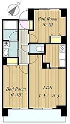 JR横浜線 町田駅 徒歩2分の賃貸マンション 11階1SLDKの間取り