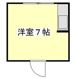ステューディオ桜台 3階ワンルームの間取り