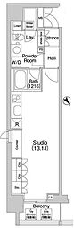 コンフォリア北参道 ワンルームの間取図画像