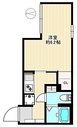 ルフィア中台 1階1Kの間取り