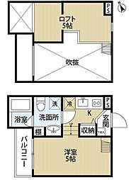 Lea Hare(レアハレ) 1階1Kの間取り