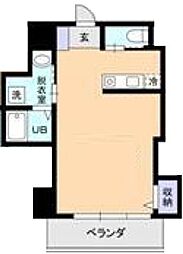 シャトレ中野新橋 4階ワンルームの間取り