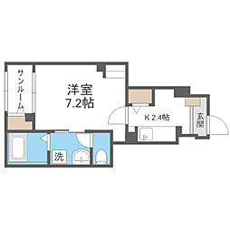 フラテッリ　Ｇ 1階1Kの間取り