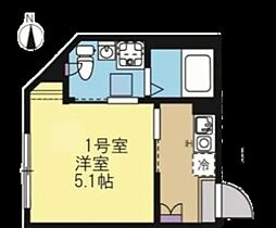Maison Sora 1Kの間取図画像