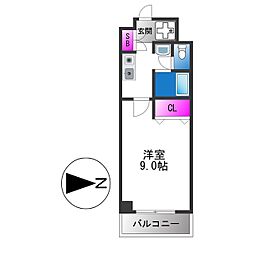 M'プラザ高井田 1Kの間取図画像