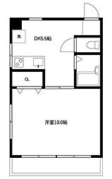 モナーク西池袋 1DKの間取図画像