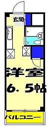 シャルム津田沼 ワンルームの間取図画像
