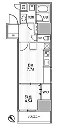 ライムレジデンス町田 1DKの間取図画像