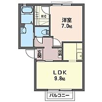 スカイコーポ 00203 ｜ 茨城県古河市原町9-25（賃貸アパート1LDK・2階・42.70㎡） その2