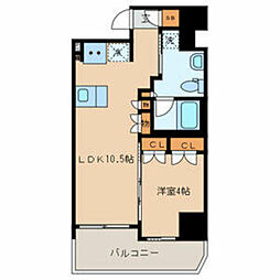ラ・グラースダイヤモンドマンション桜上水 1LDKの間取図画像