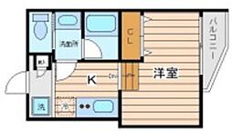 BRESTYLENISHIYA 1Kの間取図画像