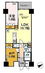 サンジョイアゼロ 6階1SLDKの間取り