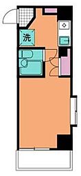 スカイコート神奈川新町 ワンルームの間取図画像