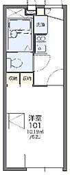 レオパレスメゾンソレイユ2 1Kの間取図画像
