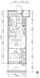 ARTESSIMOCLAIRTORTE 1DKの間取図画像