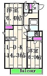 間取図画像 2LDK