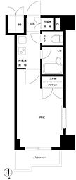 ルーブル南麻布 3階1Kの間取り