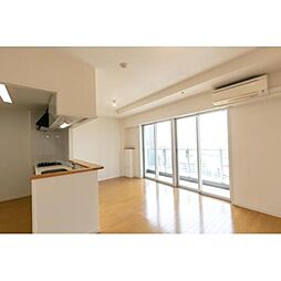 都営大江戸線 勝どき駅 徒歩1分の賃貸マンション 27階1LDKのリビング/ダイニング