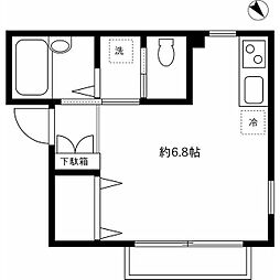 ＤＲホームズ新大塚 1階ワンルームの間取り