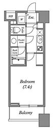 エミリブ練馬 1Kの間取図画像