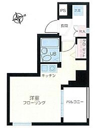 スカイコート銀座東 ワンルームの間取図画像