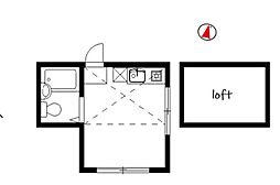 ライフピアワルツ ワンルームの間取図画像