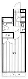 グレイス八王子 1Kの間取図画像