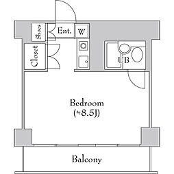 豊和ビル ワンルームの間取図画像