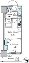 PARKAXIS板橋本町ステーションゲート 1DKの間取図画像