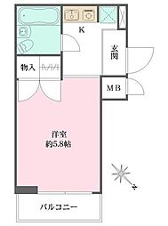 ダイホープラザ荻窪 ワンルームの間取図画像