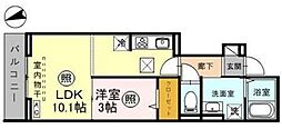 D-RESIDENCE仙波町 1LDKの間取図画像