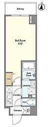 ラクラス中野富士見町 1Kの間取図画像