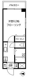 ドリームメゾン 1Kの間取図画像