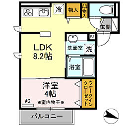 パークレジデンス 1LDKの間取図画像